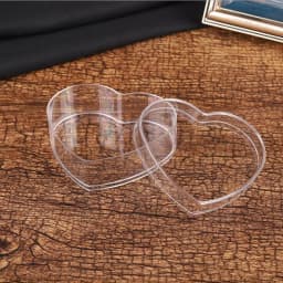 Empty Bottle Heart Shaped Candy Boxes Packaging Jar Nail Art Cosmetic Storage