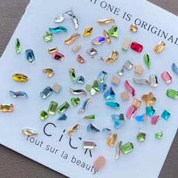 Mini Nail Art Rhinestones Crystal Acrylic Flatback Diamonds Mixed Shape Sparkle DIY Nail Luxury Manicure Accessories
