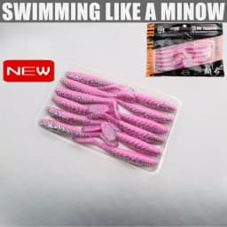 12/16/20pcs Paddle T Tail Soft Bait Swing Wobbler Vibration Swimbait Soft Fishing Lure Swim As Minnow for Bass Pesca