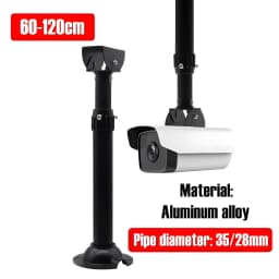 I-Type White Universal Monitoring Telescopic Bracket Bullet Security CCTV Camera Ceiling Mount Bracket Vertical Hoisting Support