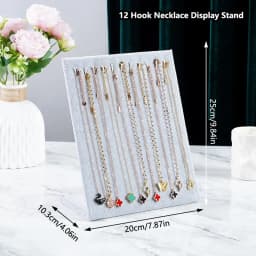 Flannel Necklace Pendant Display Stand Earring Display Board Women Jewelry Rack Bracelet Storage Holder Dangler Eardrop Shelf