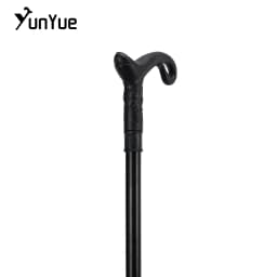 Matte Black Curve Line Type Walking Cane Lady Fashion Decorative Walking Stick Gentleman Vintage Elegant Cane Cosplay Props 93cm