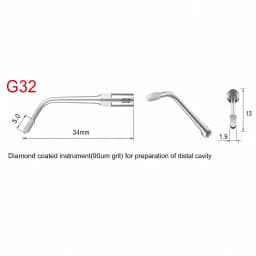 For EMS Dental Scaler Tips SB1 SB2 SB5 SBR SBL G30 G31 G32 G33 Microdont for Woodpecker Ultrasonic Scaling Tips Cavity Preparati