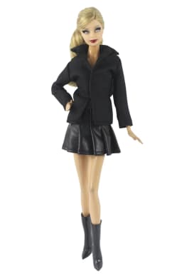 1 Set Doll Clothes 1:6 Scale Leather Outfit for 11.5 inch 30cm Doll Many Style for Choice Gifts for Girls #05