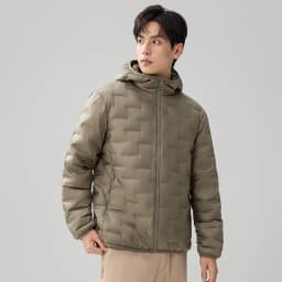 Men Solid Color Casual Loose Zipper Hooded Parkas Autumn Winter 2026 New Fashion American European Male Daily Coats Clothes Tops
