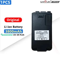 UV 5R Plus Li-ion Battery Quansheng DC 7.2V 3800mAh Battery BPK5 For UV-K6 Walkie Talkie UV K5 UV K58 Two Way Radio Rechargeable
