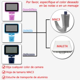 3.5' HD Touch Screen Anesthesia Digital Video Laryngoscope 6 Sizes Reusable Sterilizable Blades Optional