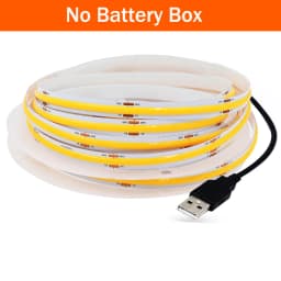 DC5V USB COB LED Strip Battery Power Flexible LED Strip Light 320LED High Density Linear Light with Adhesive Tape for Backlight