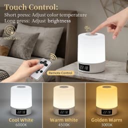 Creative Bedside Lamp Touch Dimming Table Lamp LED Night Light For Bedroom Dormitory College Book Reading Lamp USB Rechargeable