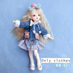 1/6 Bjd DOLL Clothes 30cm Toys Accessories New Style Wear Plaid Skirt Fashion Dress Up With Headwear For Girl Princess Dress