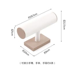 Champagne White Display Case Necklace Rack High-End Jade Jewelry Display Props Counter Display Crystal Exhibition Stand