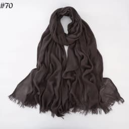 95 Colors Soft Cotton Viscose Scarf Rayon Material Muslim Hijab Mid Eastern Plain Solid Color Headscarf With Tassel