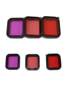 Hero 5/6/7 Waterproof Housing Case Diving Filter Red Pink Purple Filter For GoPro Hero 7 6 5 Black Action Camera Accessories