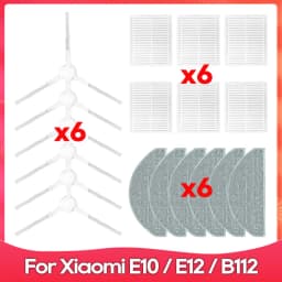 Fit For ( Xiaomi Robot Vacuum S20, E10, E12, E10C, B112, C103, Mijia 3C Plus, 3C Pro ) Main Side Brush Filter Mop Accessory Part