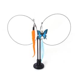 Funny Cat Toys Double Headed Suction Cup Cat Teaser Stick Removable Handheld Cat Interactive Toy Mouse Feather Bell Pet Supplies