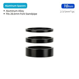 Aluminum Spacer 1-1/8" 28.6mm Bicycle Front Fork Standpipe Headset Stem Alloy Washer Multi-size Height Handlebar Rise-up Adjust