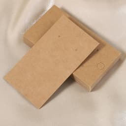 50pcs Black Coffee White Kraft Paper Cards For DIY Jewelry Necklace Earrings Bracelet Display Cards Wholesale