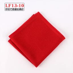 Knitting Wool Men's Solid Black Pocket Square Suit Formal Dress Accessories Small Scarf Towel Wedding Chest Handkerchief 25.5cm