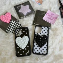 Wildflower Love Sucker Sucking Disc Strawberry Phone Case For iPhone 18 17 16 15 14 13 Pro Max Star Suction Cup Stickers Cover