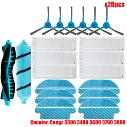 For Cecotec Conga 3290 3390 3490 3590 3690 3790 3890 Ultra Titanium Vital Vacuum Cleaner Main Side Brush Hepa Filter Spare Part