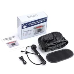 VVDental Inflatable Lumbar Support Belt Red Light Heating Vibration Massage Waist Brace For Lower Back Pain Relief