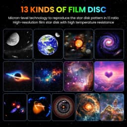 2025 Newest Planetarium Galaxy Star Projector Pro Version, 360° Rotation with Speed Change, HD Image LED Light for Room Ceiling