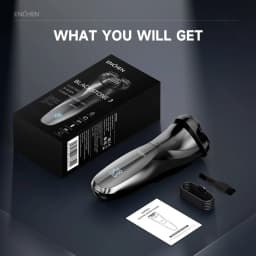 ENCHEN Blackstone3 Electric Rotary 3D Shaver 100% Waterproof With POP-UP Precision Trimmer And Type-C Quick Charging
