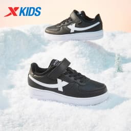Xtep Kid's Cotton shoes Unisex Winter All-matched Waterproof Non-slip Lightweight Fashion Casual Shoes 676416379362