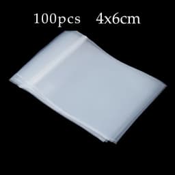 20-100Pcs Thick Clear Zip Lock Ziplock Storage Bags Heavy-Duty Transparent Plastic Small Jewelry Packing Reclosable Poly Bag