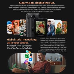 HAMTOD H6 Rugged Phone 2.83 inch Screen 3GB ROM 32GB RAM 3000mAh Battery 5MP Rear Camera 4G Android 11 Support VoLTE Cellphone