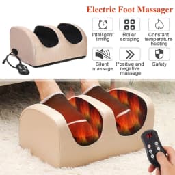 Electric Heating Foot Massager with Remote Control Hot Compress Knead Vibration Legs Massage Christmas Valentine's Day Gift Box