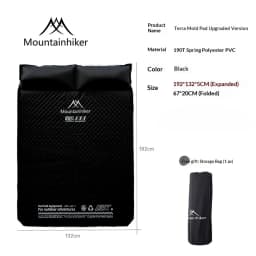 Outdoor Camping Self-Inflating Air Mattress Egg Crate Foam Sleeping Pad Moisture-Proof Floor Mat for Wild Tent Hiking
