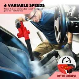 Brushless Leaf Blower for Milwaukee 18V Battery Cordless Jobsite Air Blower 6-Speed Up to 180MPH Vacuum Cleaner (No Battery)