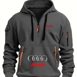 Nueva sudadera con capucha para hombre de AUDI, sudadera deportiva para exteriores, sudadera informal para entusiastas de