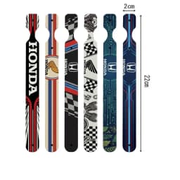 FOR HONDA RACING RIDE PU Leather Keychain Minimalist Key Holder Durable Key Organizer Car Keys Bag Accessories Gift