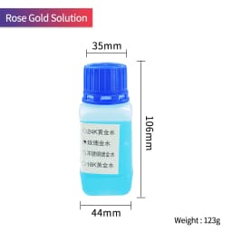 NIUPIKA RoseGold Jewelry Plating Solution 24K Gold Electroplating Platinum Water Silver Oxidizer Imported Liquid for Diy Making