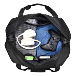Men's Gym Bag - Black Adjustable Shoulder Strap Duffel Bag for Gym, Travel and Sports Lovers, Fitness Gear Bag