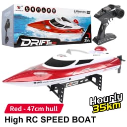 35km/H HJ806 2.4G High-Speed Remote Control Racing Boat With Water Cooling System /High Speed R/C boat Children Model Toys