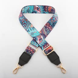 Wide Adjustable Bag Strap Replacement Crossbody Purse Straps Ethnic Print Woven Handbag Shoulder Strap For DIY Messenger Bag Acc