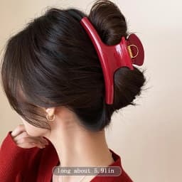 Elegant Solid 5.91in Large Hair Claw For Women Hair Ornament Long Thick Hair Hold Headband Claw Clip Hair Clip Hair Accessories