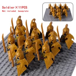 MOC Medieval Dwarf Warrior Elves Knights LOTR Figures Building Blocks Accessories Armor Shield LOTR DIY Toys for Children Gift