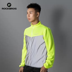 ROCKBROS Windproof Bicycle Vest Breathable Polyester Jacket Safety Sleeveless MTB Road Bike Jersey Cycling Equipment