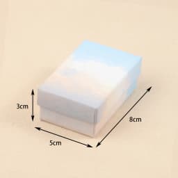 1Pcs Ink Cloud/Marble/Internet Celebrity Paper Box Kraft Paper Handbag Charm Bracelet Necklace Pendant Jewelry Display Gift Box