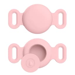 Soft Silicone Case With Keychain For Apple Airtag Dog Cat Collar Anti-Scratch Protective Cover For Air tag Luggage Backpacks