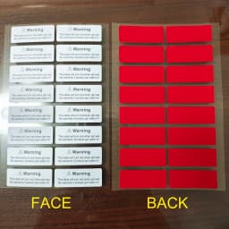 Water Sensitive Sticker Turn Red When Got Wet Device Potential Damage Indicator Warranty Void Instruction Liquid Sensor Label