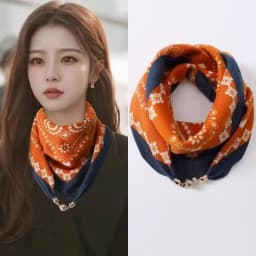 2025 Hot Magnetic Triangle Neck Protection Scarf For Women Cotton Linen Scarf High-end Neck Scarf Keep Warm High Quality