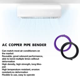 PE Plastic Copper Pipe Protector,1/4" 3/8" 1/2" 5/8" 3/4" 7/8" Bend Pipe Protection Strip,For AC Copper/Refrigerator Pipe Repair
