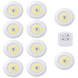 1/2/4/8/10 Super Bright LED Under Cabinet Light Wireless Remote Control Dimmable Wardrobe Night Lamp Home Bedroom Closet Kitchen