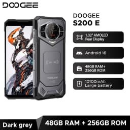 World Premiere DOOGEE S200E 5G Rugged Phone 1.32" Rear Display 10100mAh 48GB RAM (8GB+40GB) 256GB ROM 6.72” Screen Android 16