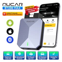 MUCAR BT200 MAX AI Diagnostic Tools CANFD ELM327 Prototol Full System OBD2 Scanner 15 Resets Lifetime Free Update VS BT200 PRO